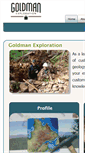 Mobile Screenshot of goldmanexploration.com